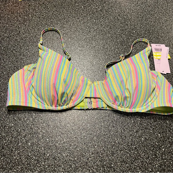 4/$20 NWT Wild Fable Multicolor Striped Bikini Top (XL) - Picture 3 of 7